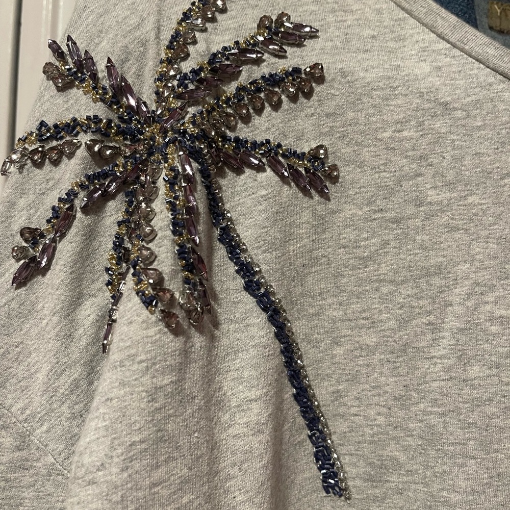 Lilly Pulitzer sweat shirt w palm trees